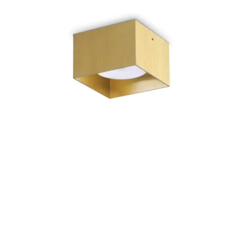 Луни за външен монтаж Spike PL1 SQUARE 317502 – Ideal Lux луна за външен монтаж в месинг, 1X15W, IP20
