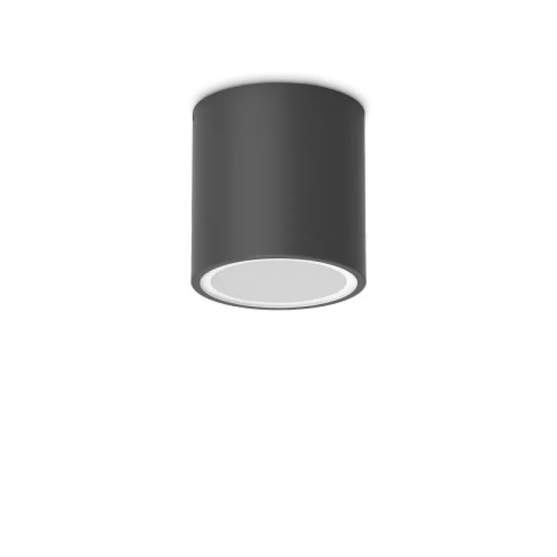 Луни за външен монтаж Techo PL 318141 – Ideal Lux фасадна луна за външен монтаж в черен, 1X20W, IP54