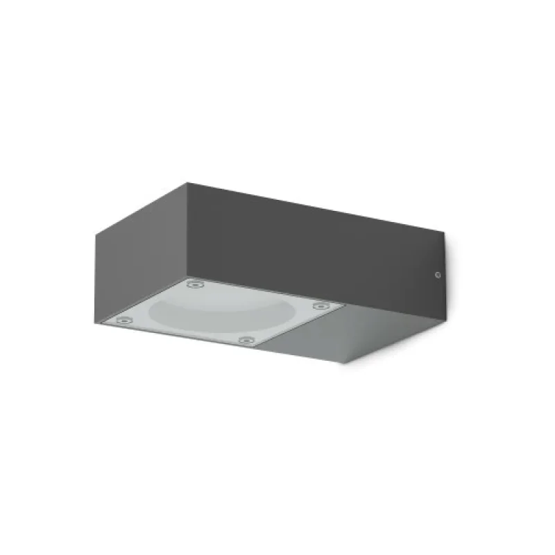 Външно стенно осветление Sirio AP1 BLACK 318219 – Ideal Lux фасаден аплик в черен, 1X9W, IP:65