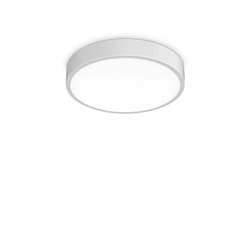 Ray PL D40 WH IP44 318264 – Ideal Lux LED ceiling light in white, 1X26W, 4000K, IP44