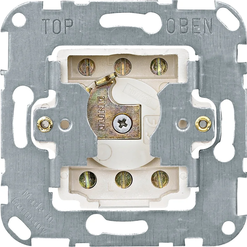 Switch/push button with DIN cylindrical switch for roller shutters, 2-pole - SCHNEIDER ELECTRIC Merten 318501