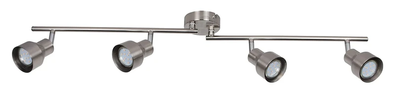 Blake – 4-specified LED spotlight in satin chrome, 820mm, 4×GU10, IP20