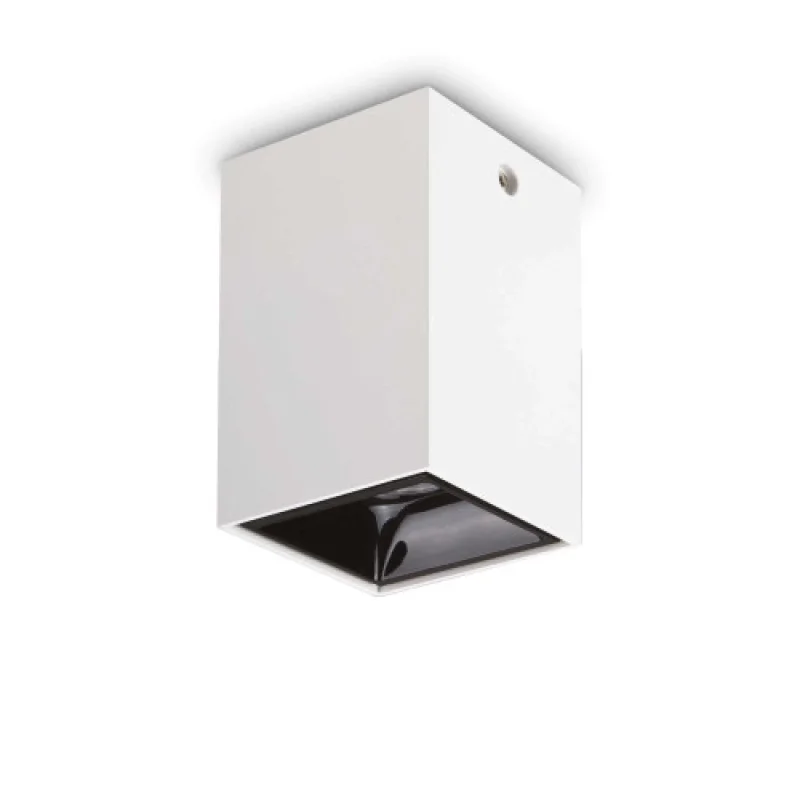 Outdoor Downlights Nitro PL D10 319575 – Ideal Lux LED downlight for outdoor mounting in white, 1X25W, 3000K, IP20