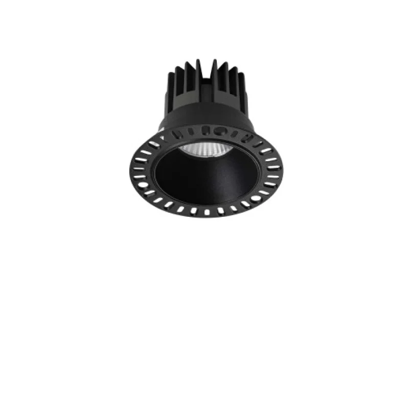 Recessed Downlights Game TRIMLESS RO 319650 – Ideal Lux LED downlight for recessed mounting in black, 11W, 3000K, IP40