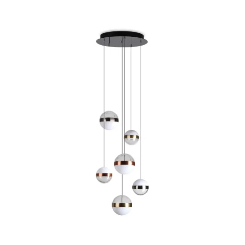 Galaxy SP6 321172 – Ideal Lux LED pendant in black, 58W, 3000K, IP:20