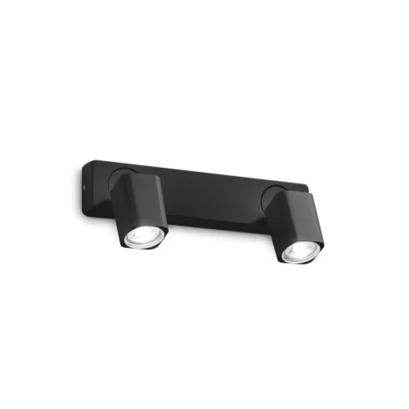 Спотове Rudy AP2 SQUARE NERO 321509 – Ideal Lux спот в черен, 2X35W, IP20