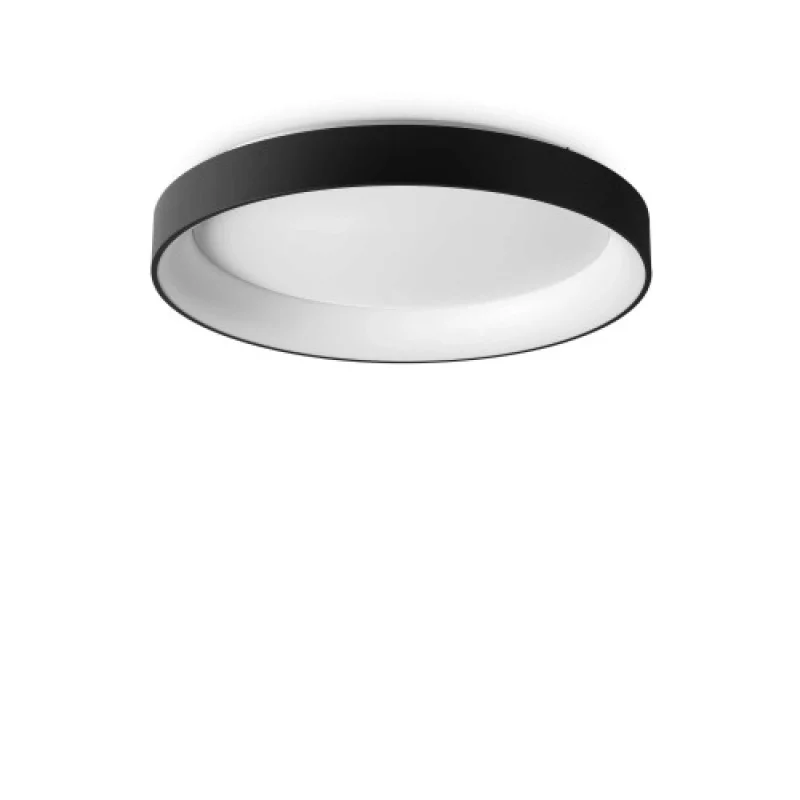 LED плафони Ziggy PL D80 BLACK 321615 – Ideal Lux LED плафон в черен, 62W, 3000K, IP:20