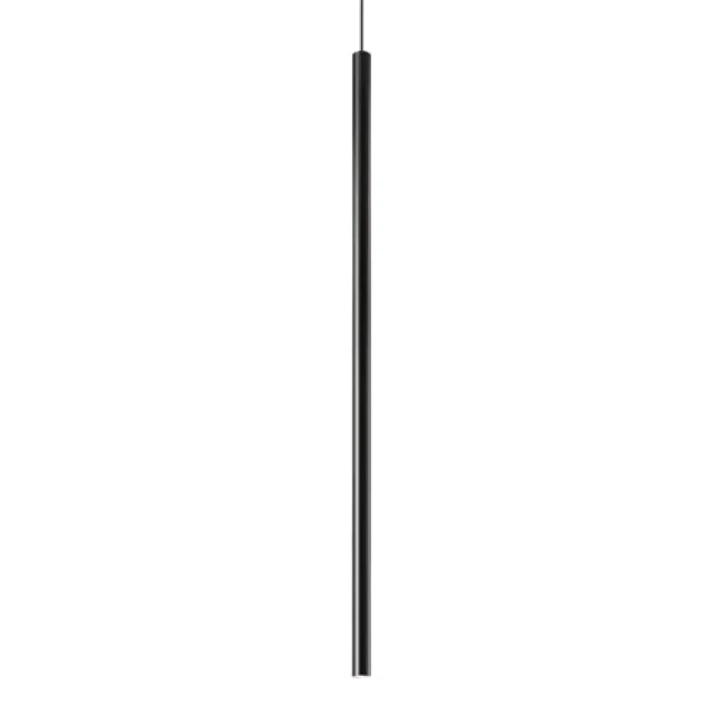 Ultrathin SP1 D100 ROUND DA 321783 – Ideal Lux LED pendant in matt. black, 1X12W, IP20