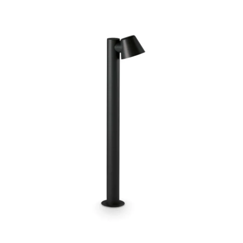 Външни стоящи лампи Gas PT1 BLACK 322421 – Ideal Lux градински стълб в черен, 1x35W, IP43