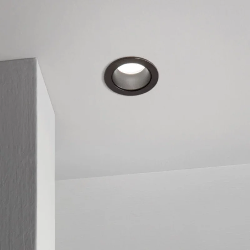 Quark FI 9.0W 30 322889 – Ideal Lux LED луна за вграждане в черен, 9W, 3000K, IP20