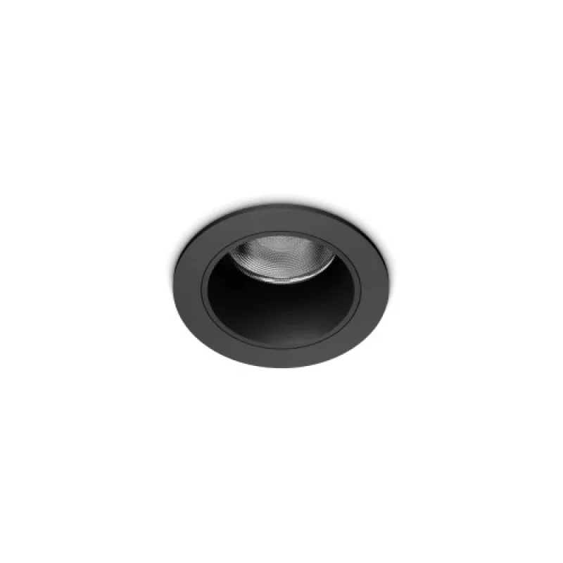 Луни за вграждане Quark FI 9.0W 30 322889 – Ideal Lux LED луна за вграждане в черен, 9W, 3000K, IP20