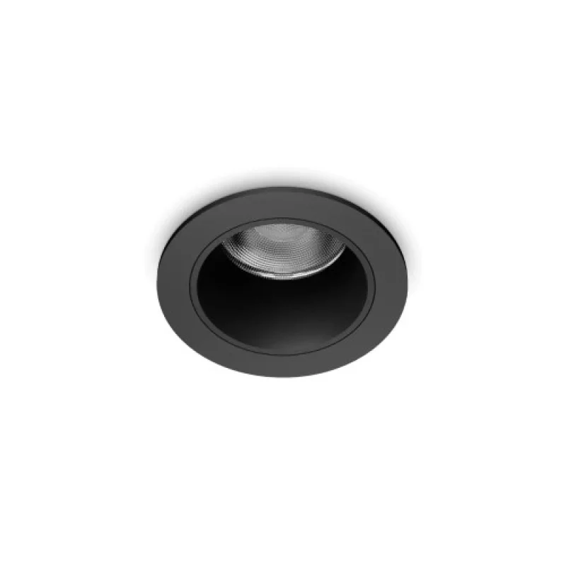 Луни за вграждане Quark FI 12W 300 322919 – Ideal Lux LED луна за вграждане в черен, 12W, 3000K, IP20