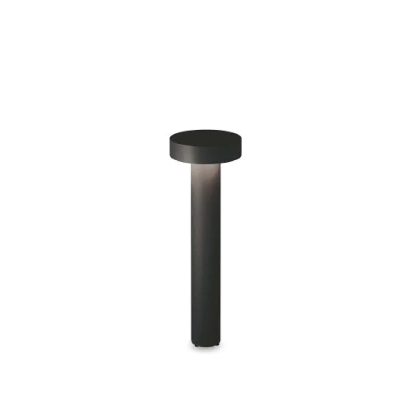 Външни стоящи лампи Tesla PT4 SMALL BLACK 326917 – Ideal Lux градински стълб в черен, 4x15W, IP44