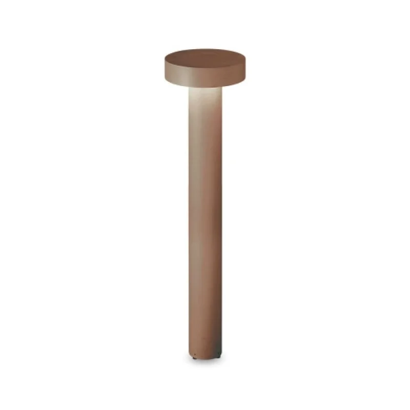 Bollard Lights Tesla PT4 BIG COFFEE 326924 – Ideal Lux garden bollard in coffee, 4x15W, IP44