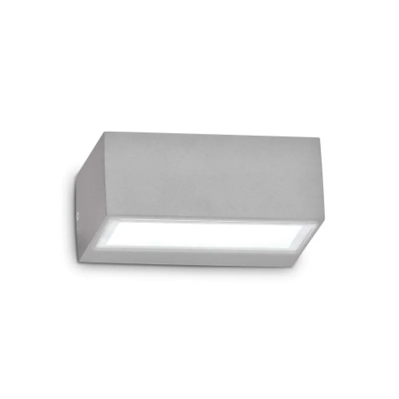 Outdoor Wall Lights Twin AP1 GREY 326979 – Ideal Lux facade wall light in grey, 1x28W, IP44