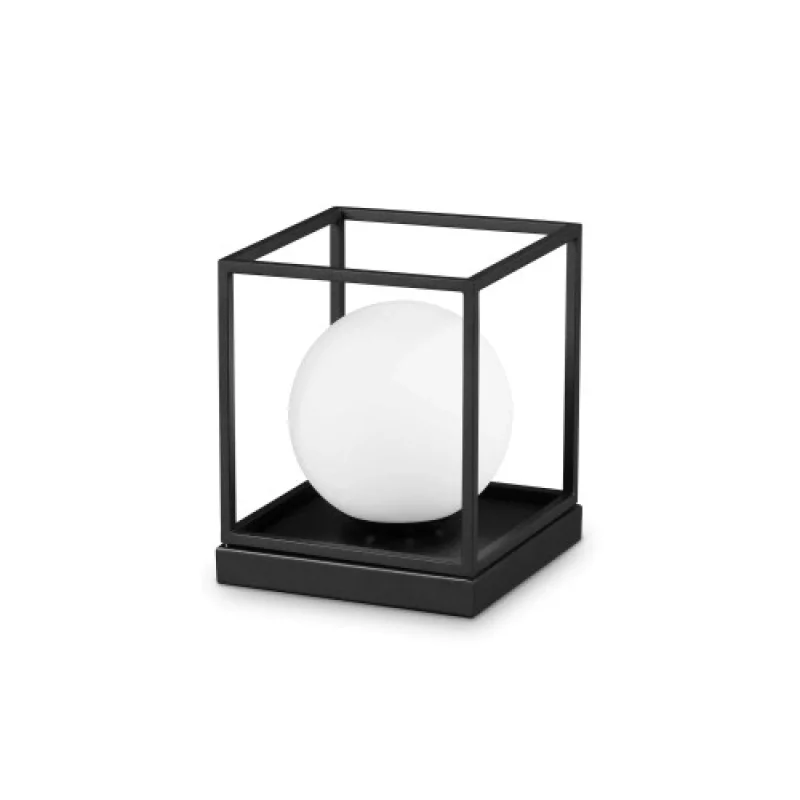 Table Lamps Lingotto TL1 BIG BLACK 327877 – Ideal Lux table lamp in black matt., 1X28W, IP20