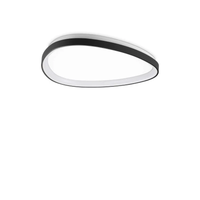 LED Ceiling Lights Gemini PL D061 BLACK 328058 – Ideal Lux LED ceiling light in black, 29W, 3000K, IP:20