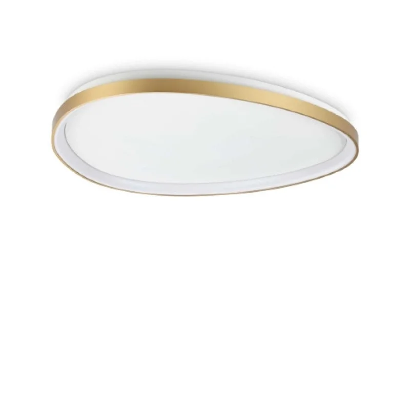 LED плафони Gemini PL D081 BRASS 328096 – Ideal Lux LED плафон в месинг, 41W, 3000K, IP:20