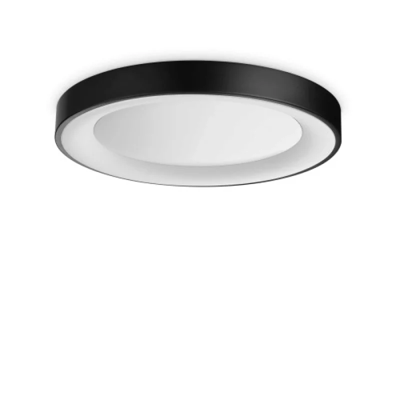 LED плафони Planet PL D50 BLACK 328157 – Ideal Lux LED плафон в черен мат., 28W, 3000K, IP:20