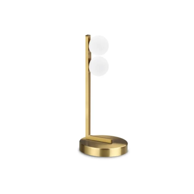 Настолни лампи Ping PONG TL2 BRASS 328300 – Ideal Lux LED настолна лампа в месинг, 6W, 3000K, IP:20