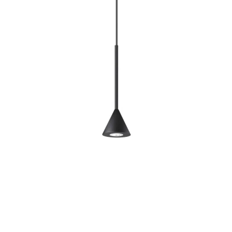 LED пендели и полилеи Archimede SP CONO BLACK 328348 – Ideal Lux LED пендел в черен, 4W, 3000K, IP:20