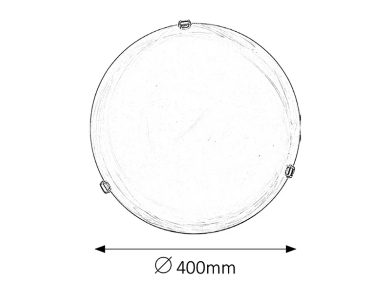 Alabastro – classic ceiling light from white alabaster glass, Ø400mm, 2×E27
