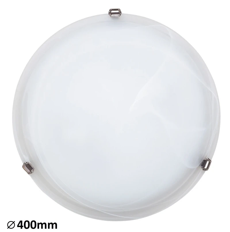 Ceiling Lights Alabastro – ceiling light from white alabaster glass, Ø400mm, 2×E27, IP20