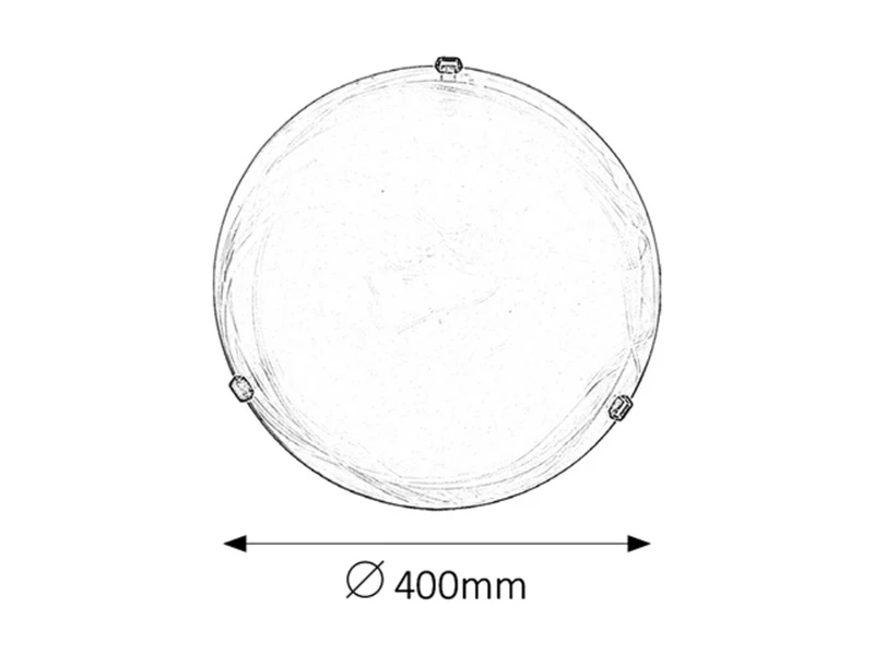 Alabastro – classic ceiling light from white alabaster glass, Ø400mm, 2×E27