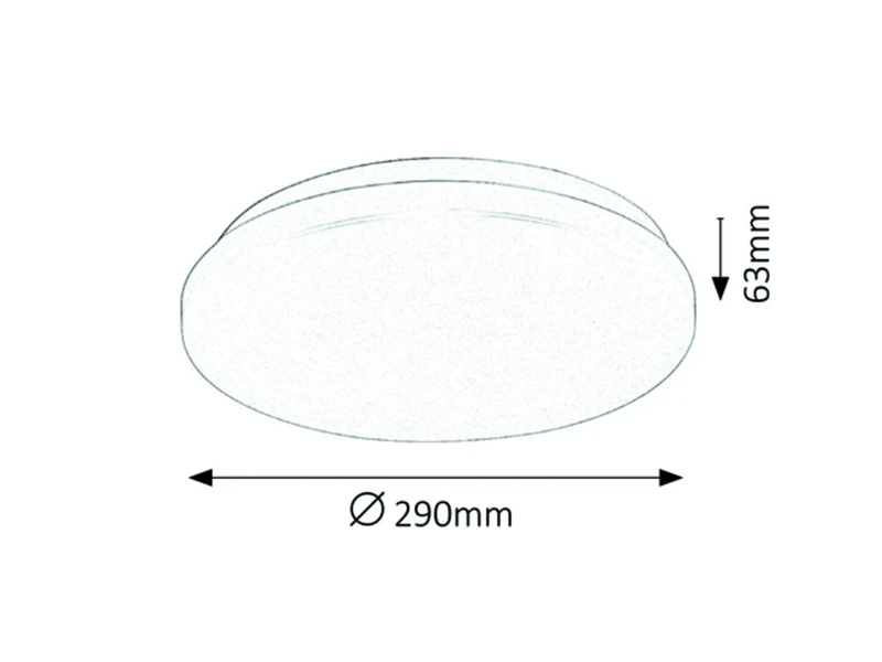 Rob – LED плафон в бяло, Ø290мм, 20W, 3000K, 1400lm