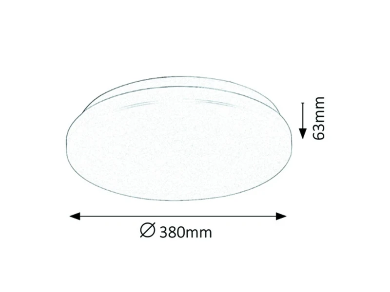 Rob – LED ceiling light in white, Ø380mm, 32W, 3000K, 2600lm