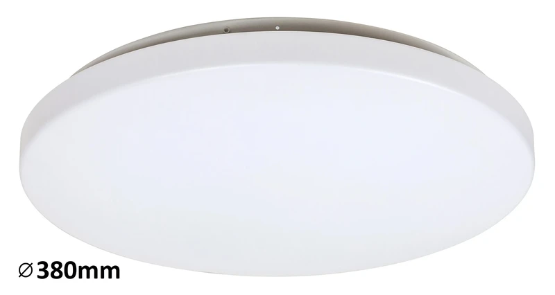 Rob – LED ceiling light in white, Ø380mm, 32W, 3000K, 2600lm