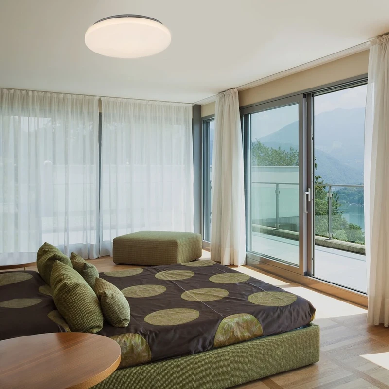 Rob – LED ceiling light in white, Ø380mm, 32W, 3000K, 2600lm