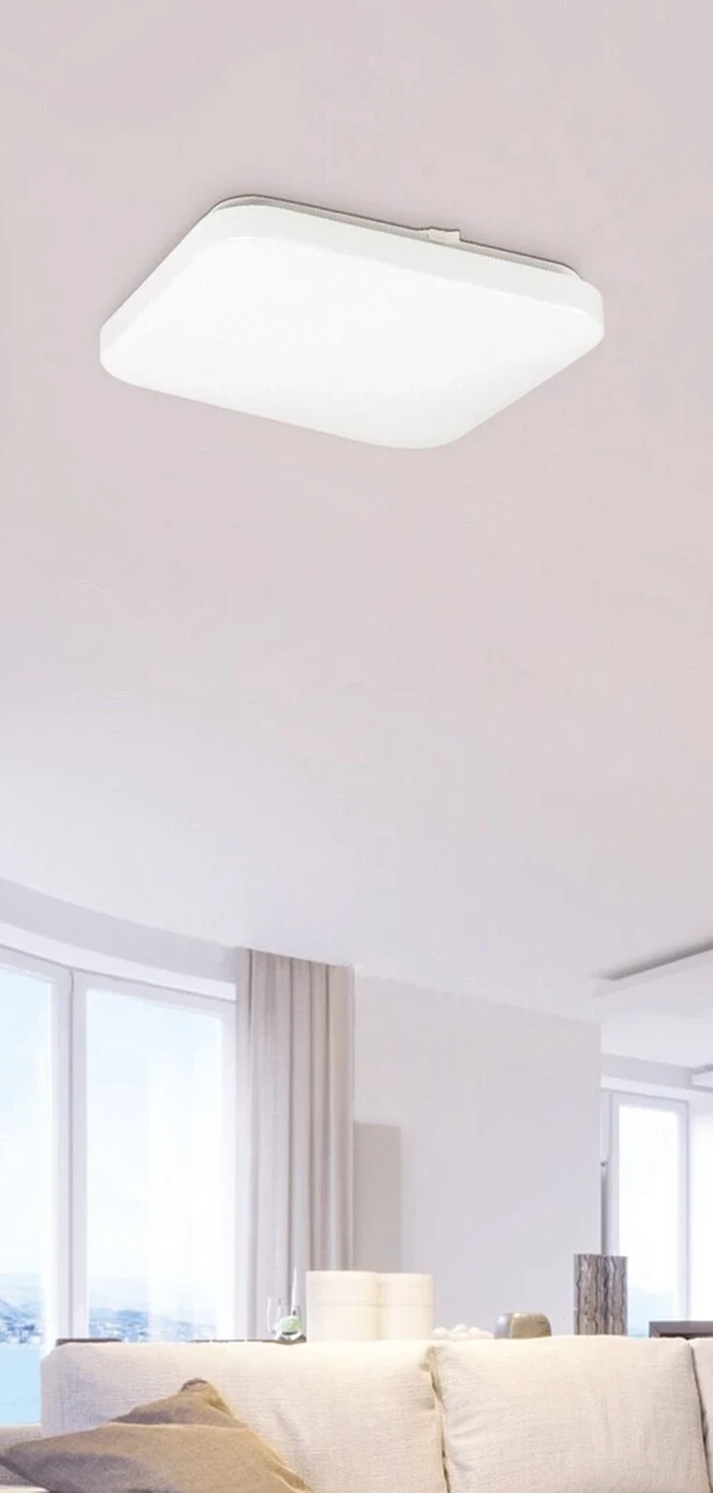 Rob – LED ceiling light in white, 320×320mm, 32W, 3000K, 2600lm