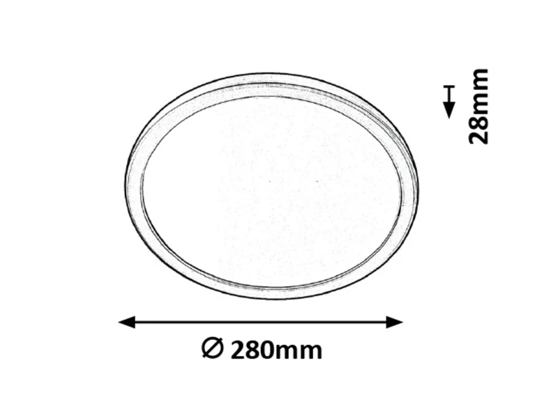 Lambert – LED плафониера в сребристо с бял абажур, Ø280мм, 15W, 4000K, IP44