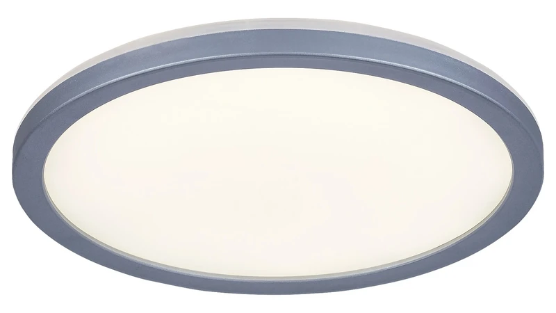 Lambert – LED плафониера в сребристо с бял абажур, Ø280мм, 15W, 4000K, IP44