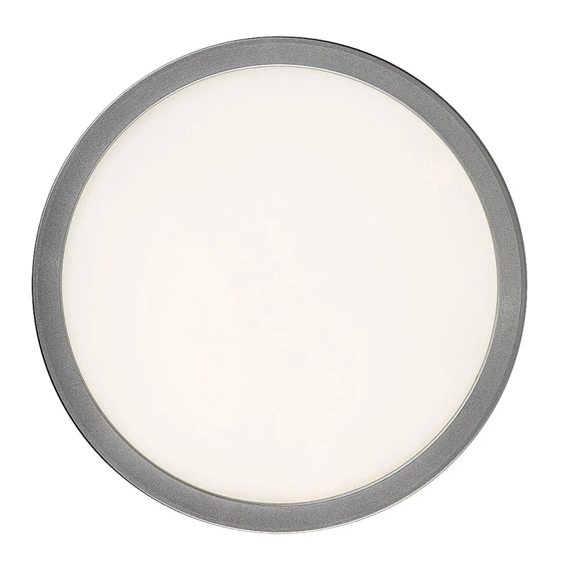 Lambert – LED плафониера в сребристо с бял абажур, Ø280мм, 15W, 4000K, IP44
