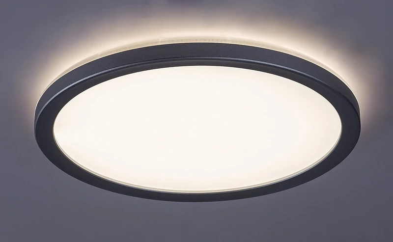 Lambert – LED плафониера в сребристо с бял абажур, Ø280мм, 15W, 4000K, IP44