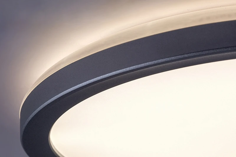 Lambert – LED плафониера в сребристо с бял абажур, Ø280мм, 15W, 4000K, IP44