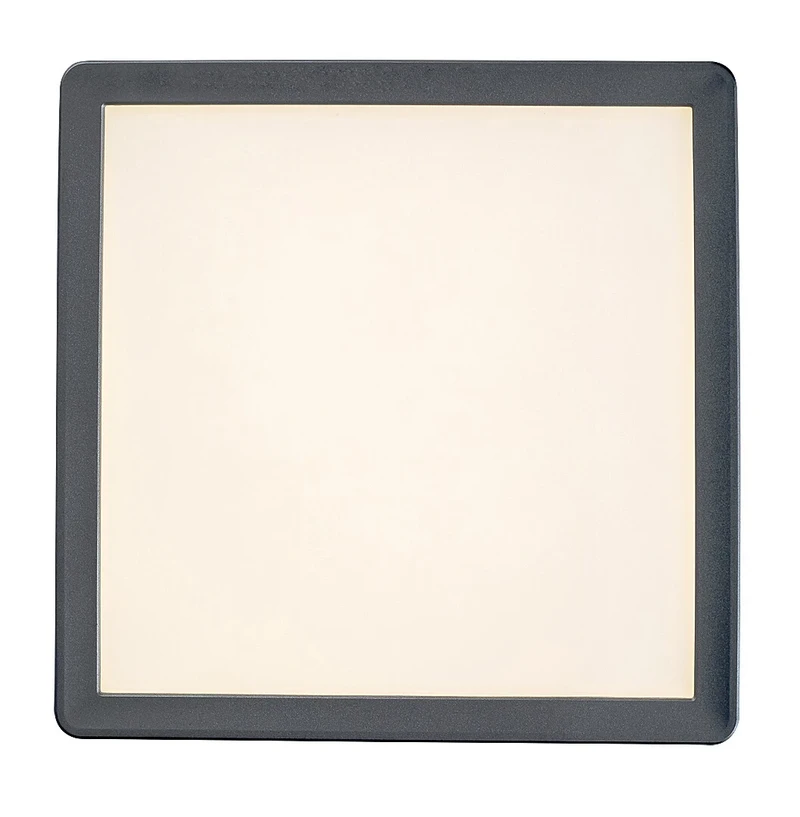 Lambert – LED плафон за баня в сребристо/бяло, 250×250мм, 15W, 4000K, IP44