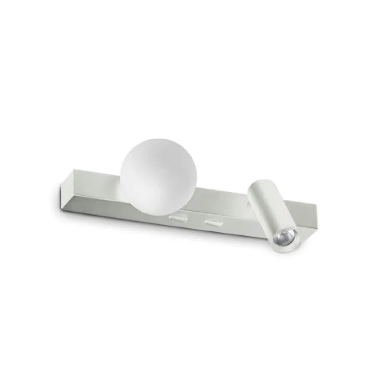 Стенно осветление (аплици) Ping PONG AP WHITE 336534 – Ideal Lux LED аплик в бял, 6W, 3000K, IP:20