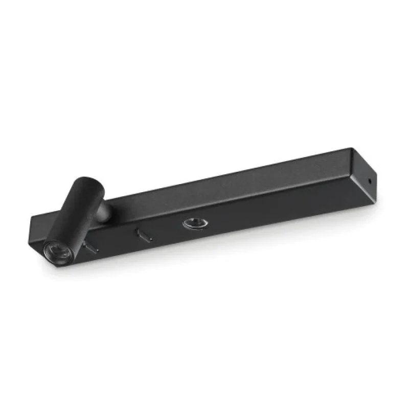 Wall Lights Bonne NUIT-1 AP BLACK 336787 – Ideal Lux LED wall light in black, 6.5W, 3000K, IP:20