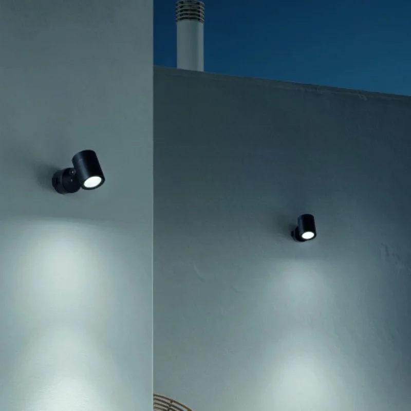 O-zone AP 337548 – Ideal Lux LED фасаден спот в черен, 13W, 3000K, IP66
