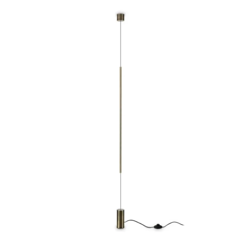 Подови лампи (Лампион) Filo PT BRASS 2700K 341132 – Ideal Lux LED лампион в месинг, 14W, 2700K, IP:20