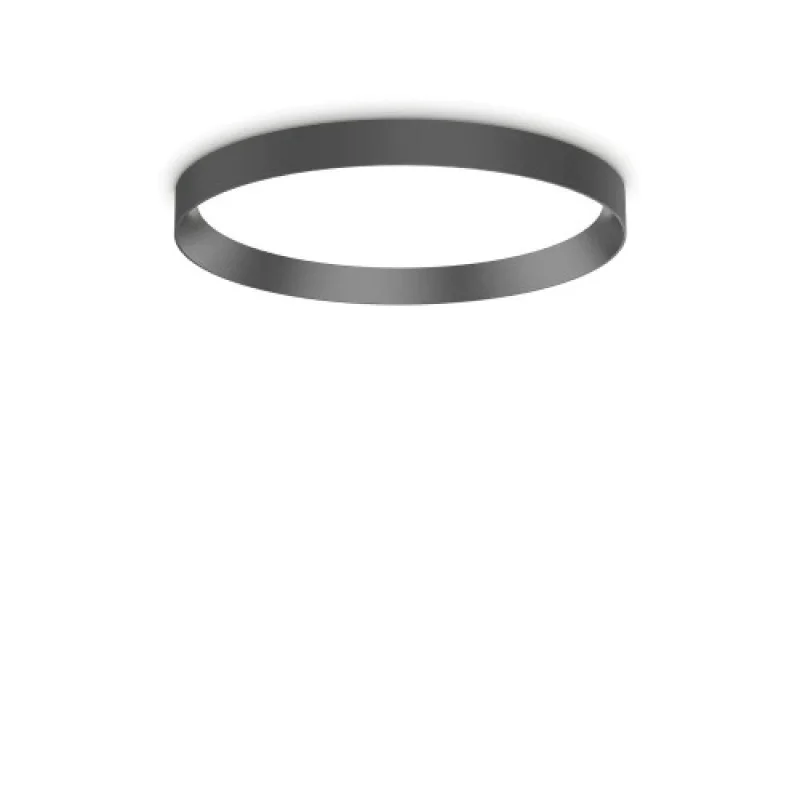LED плафони Fly PL D45 BK 2700K 341170 – Ideal Lux LED плафон в черен, 26W, 2700K, IP:40