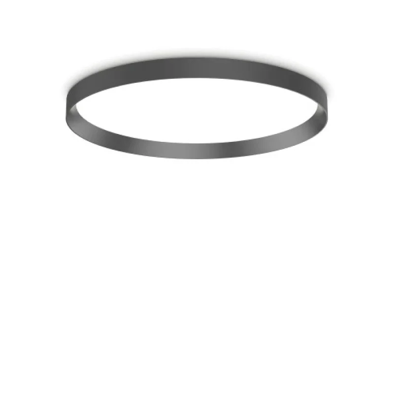 LED плафони Fly PL D60 BK 2700K 341194 – Ideal Lux LED плафон в черен, 53W, 2700K, IP:40