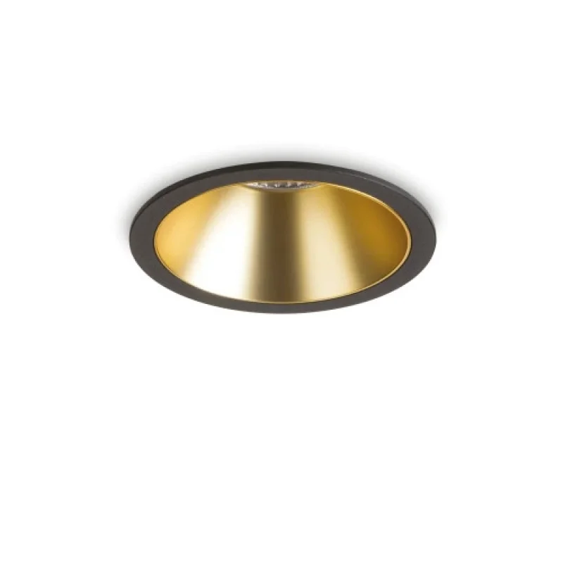 Recessed Downlights Game TRIM ROUND 341354 – Ideal Lux LED downlight for recessed mounting in black, 11W, 4000K, IP20