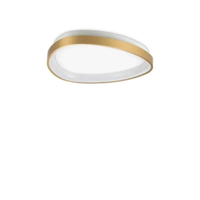 LED плафони Gemini PL D042 BRASS 2700K 341453 – Ideal Lux LED плафон в месинг, 24W, 2700K, IP:20