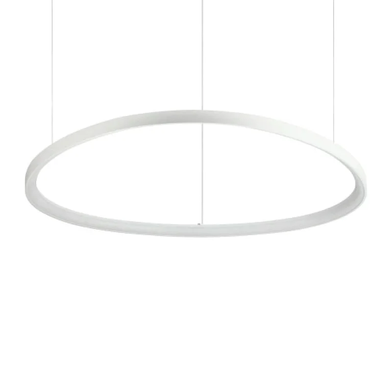 LED пендели и полилеи Gemini SP D105 ON/OFF WHITE 341613 – Ideal Lux LED пендел в бял, 78W, 2700K, IP:20