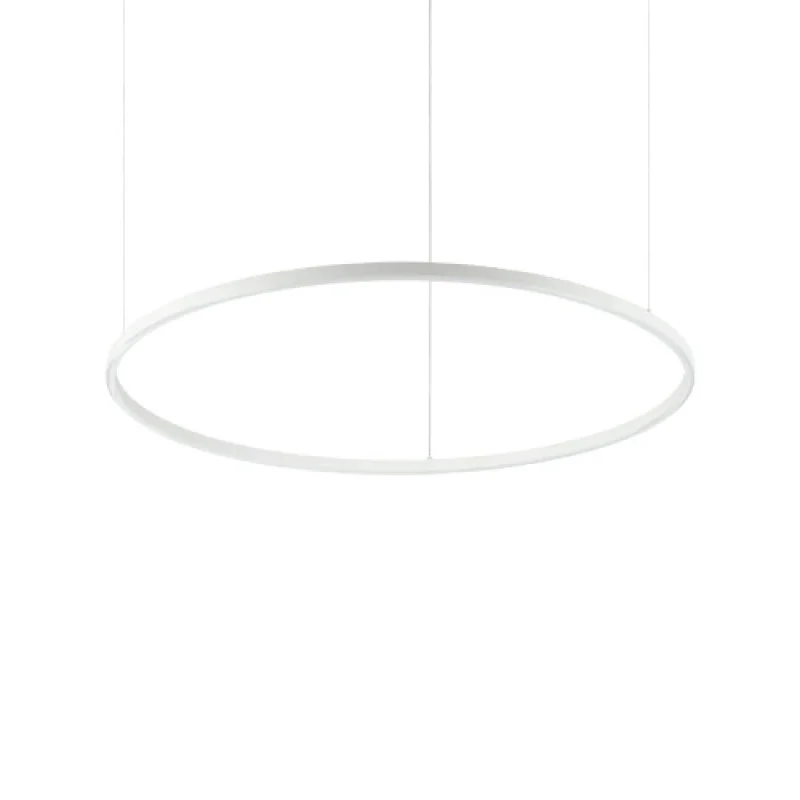 LED пендели и полилеи Oracle SLIM SP D90 ROUND WH 342115 – Ideal Lux LED пендел в матово бял, 53W, 2700K, IP20