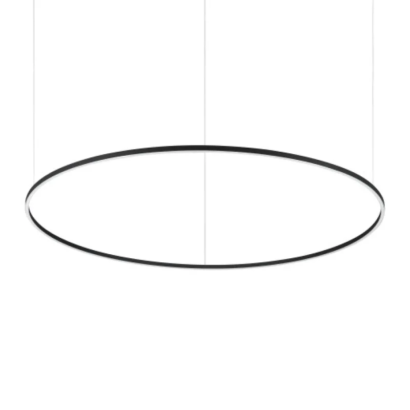 LED пендели и полилеи Oracle SLIM SP D150 ROUND B 342160 – Ideal Lux LED пендел в матово черен, 83W, 2700K, IP20